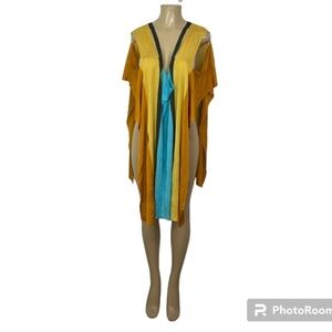 MISSONI COLOR BLOCK PONCHO SIZE 48